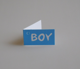 Bedankkaartjes: 25 stuks Kaartjes BOY