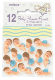 Babyshower Baby met luier Blauw