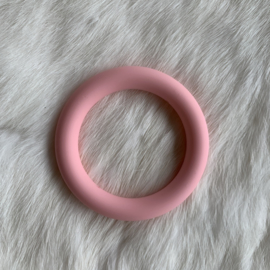 Grote siliconen ring - licht roze