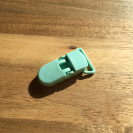 Pacifier clip plastic 20mm - mint