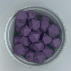 Small hexagon - antique purple