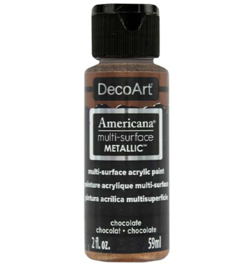 Deco Americana metallics - Chocolate
