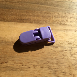 Pacifier clip plastic 20mm - purple