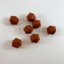 Icosahedron 17mm - roestbruin