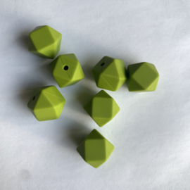 Small hexagon - fern green