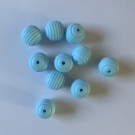 15mm striped - baby blue