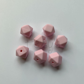 Small hexagon - soft pink