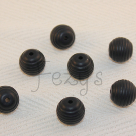 15mm striped - black