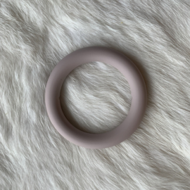 Grote siliconen ring - rosy brown