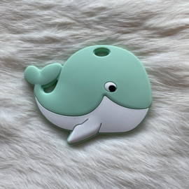 Happy whale teether - mint
