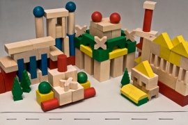 Fezy's Wooden blocks set XL (140 stk)