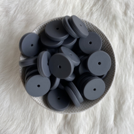 Coin bead 25mm - antraciet
