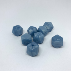 Hexagon - pearl blue