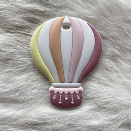 Luchtballon bijtfiguur - roze pastel