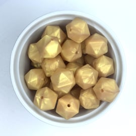 Icosahedron 17mm  - parelmoer goud