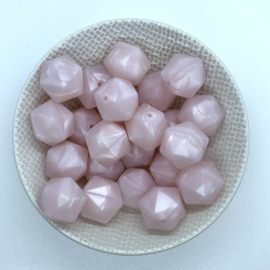 Icosahedron 17mm - parelmoer roze