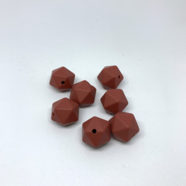 Icosahedron 14mm - roestbruin