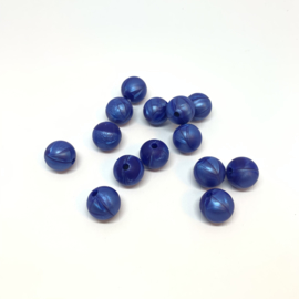 12mm - parelmoer donker blauw