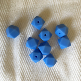 Kleine hexagon - china blauw