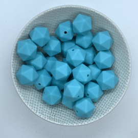 Small icosahedron - aqua blue