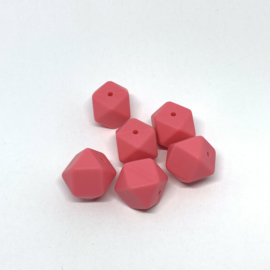 Hexagon - watermelon pink