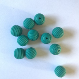 15mm geribbeld - emerald