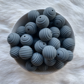 19mm striped - dark grey