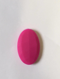 Big oval - fuchsia