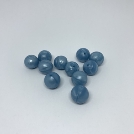 15mm - parelmoer blauw