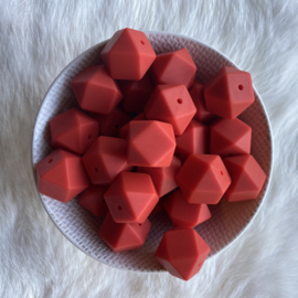 Hexagon - masai red