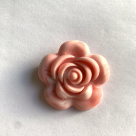 Grote bloem - marmer koraal/baby roze