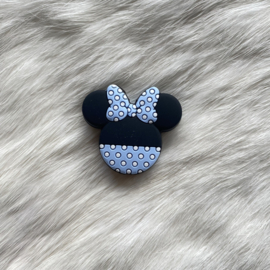 Luxe minnie mouse kraal - zacht blauw