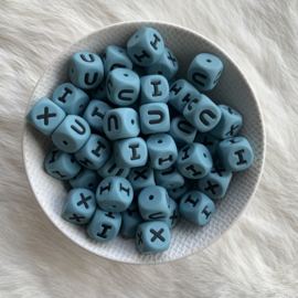 Letterbead - silicone 12mm ISLAND SEA