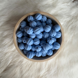 Lantern silicone bead - light powder blue