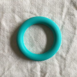 Grote siliconen ring - turquoise