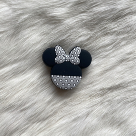 Luxe minnie mouse kraal - licht grijs