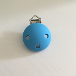 Pacifier clip silicone - blue