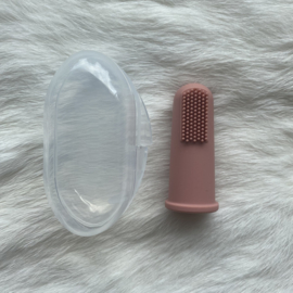 Fingertip teethbrush - Terra pink
