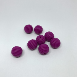 15mm geribbeld - magenta