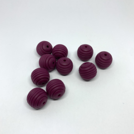 15mm striped - wine red