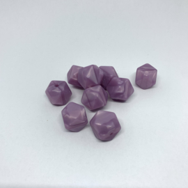 Small hexagon - pearl purple