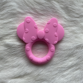 Mini mouse teether - pink