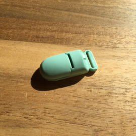 Pacifier clip plastic 15mm - mint