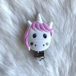 Pacifier clip silicone unicorn