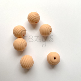 15mm striped - peach