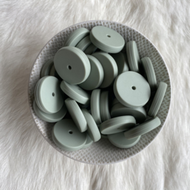 Coin bead 25mm - sage