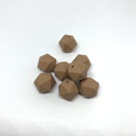 Icosahedron 17mm - camel