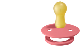 Bibs pacifier - coral