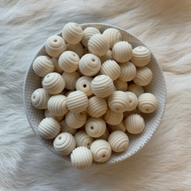 15mm striped - ivory