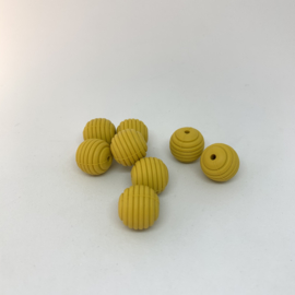 15mm striped - mustard